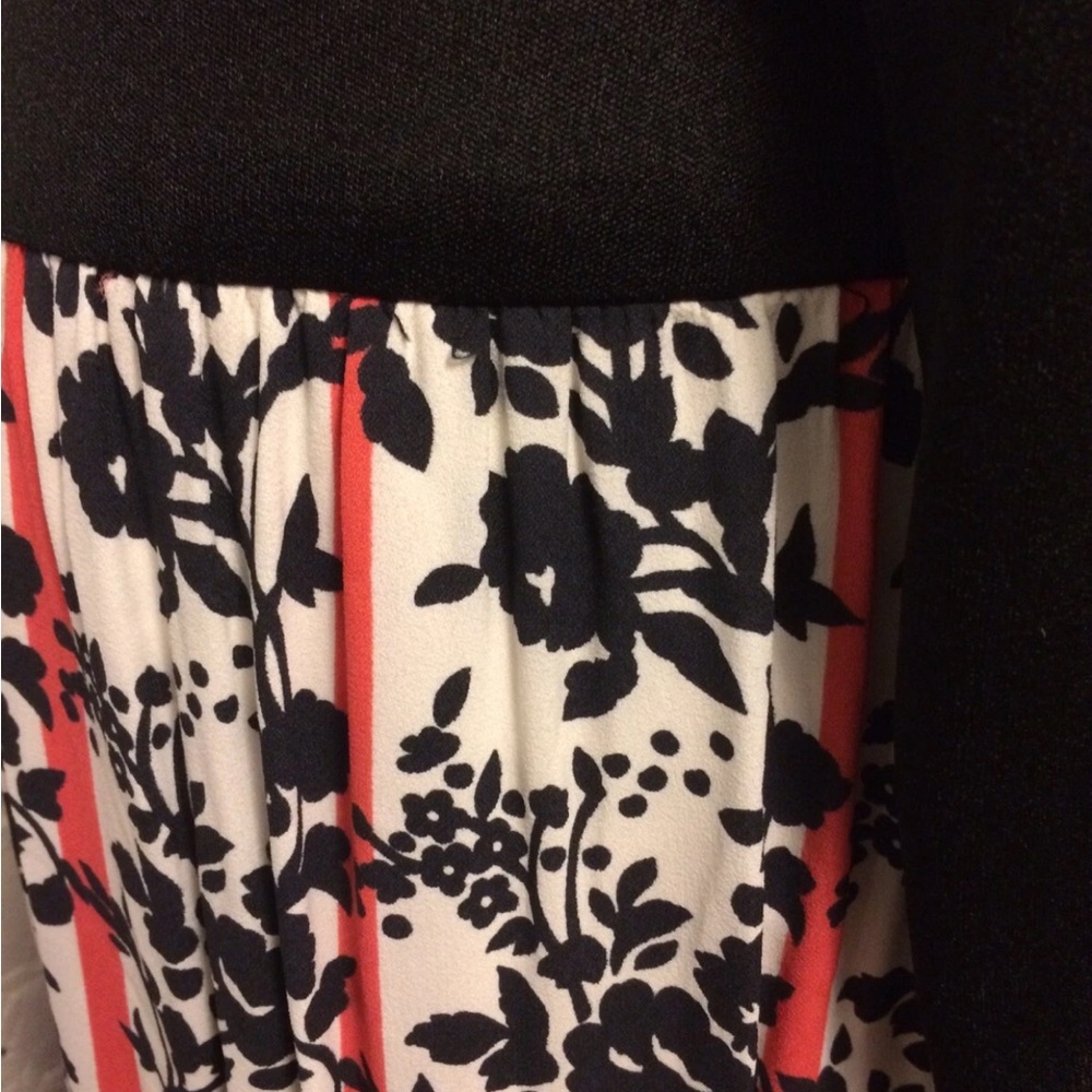 NWT Victor Costa Romantica long sleeve maxi dress hostess black red size 4-6 - Picture 4 of 11